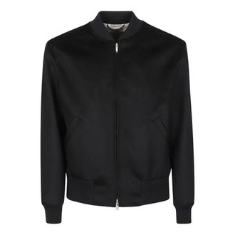 Lardini Bomberjack - Heren - Bomber jackets - Zwart - M - Wol - Jassen