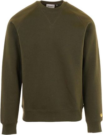 Carhartt Work in Progress Hoodies & sweatvesten, Heren, Groen, S, Chase Sweat Cotton Crew