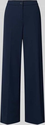 Stehmann Hose mit B&uuml;gelfalten Modell Hillda in Marine, Gr&ouml;&szlig;e 34