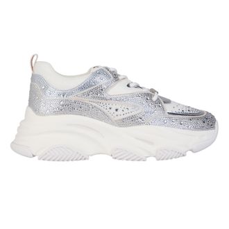 Steve Madden Privy-sportschoenen met versieringen voor dames (Munt/Zilver)