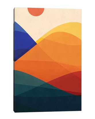 iCanvas Meditative Mountains By Modern Tropical Wall Art