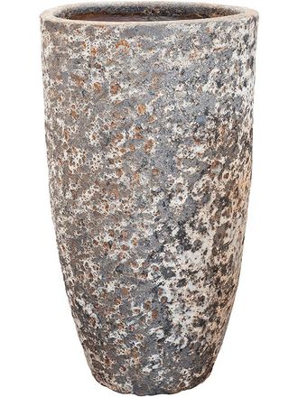 Baq Grosser, exklusiver In-/Outdoor Blumentopf Lava Partner &oslash; 55/ H 105 cm - Rust Metal