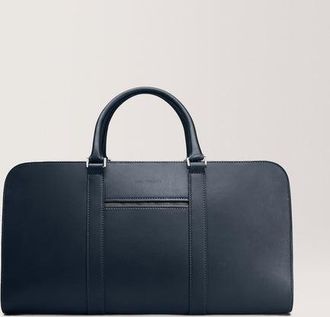Carl Friedrik Rigid Weekender - Vacchetta Leather - Navy Blue