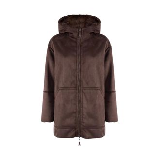 Nenette Paris Reversible Parka - - Jackets - Donna - Marrone - XS