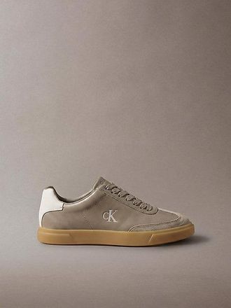 Calvin Klein Signature Leren Sneakers Met Logo