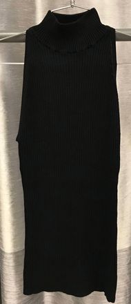 Autumn Cashmere Womens Rib Mock Neck Halter Sweater In Black