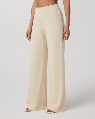 Vuori Clothing Villa Wideleg Pants - Long | Bleached Sand | XS, Size Extra Small