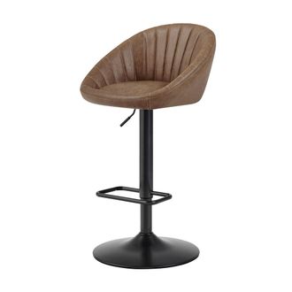 New Pacific Direct Watson PU Gaslift Swivel Bar Stool