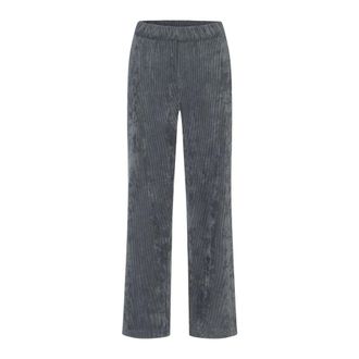 M.A.C Chiara Wide Broeken - Dames - Broeken - Blauw - Maat: L L30 Corduroy