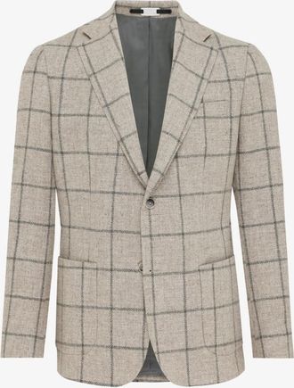 Gentiluomo Checked Blazer | Beige