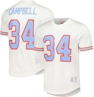 Mitchell & Ness Mens Mitchell & Ness Earl Campbell White Houston Oilers Gridiron Classics Retired Player Name & Number Mesh Top at Nordstrom, Size Xxx-Large