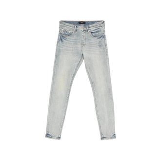 Purple Faded Slim-fit Jeans