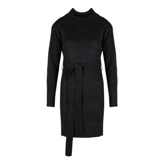 Silvian Heach Vestido Midi de Punto - Dresses - Mujer - Negro - M