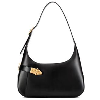 Generic Women Fashion Shoulder Bag Large Capacity PU Underarm Bag Retro Commuting Bags Solid Color Chic Hobo Bags Trendy Shopping Bag