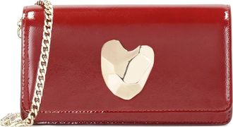 Kazar Maroon gekreukt lakleren handtas - Dames - Schoudertassen - Bruin - ONE Size - Leer - Tassen
