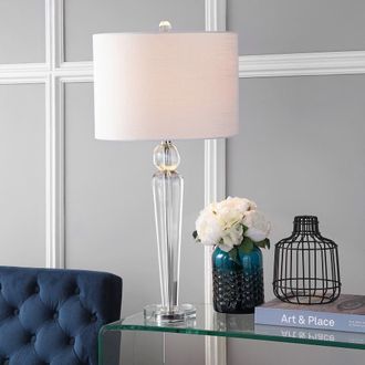 Jonathan Y Designs Elizabeth 28.5 Crystal LED Table Lamp