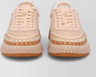 Chlo&eacute; nama sneakers contrasting sole stitch detailing