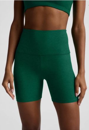 Beyond Yoga Spacedye Keep Pace Biker Shorts In Pine