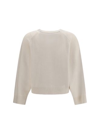 Brunello Cucinelli Womens Cashmere Crew-Neck Sweater English White T-Shirts & Jerseys