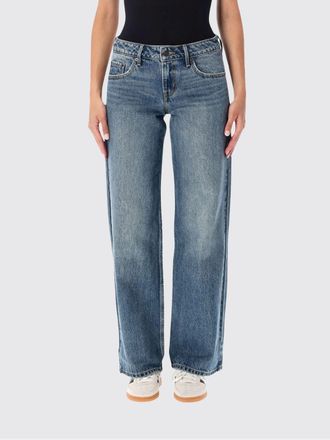 Levi's Jeans Flora a vita bassa in denim di cotone con gamba dritta
