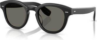 Oliver Peoples Cary Grant Sun Round-frame Sunglasses - Black - One Size