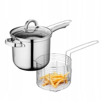 OEM Olla Para Patatas Fritas, Pollo, Donuts, Cacerola + Colador Altom Design Fabio 3,6 L