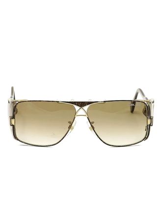 Cazal rectangle-frame sunglasses - unisex - Metal - One Size - Gold