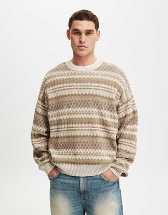 Cotton On Garage - Maglione bianco sporco