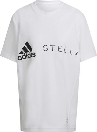 adidas (WMNS) adidas by Stella McCartney Logo T-Shirt Asia Sizing White Black HB7401