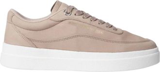 Tommy Hilfiger Court Sneakers - Dames - Sneakers - Beige - 37 EU - Leer - Schoenen