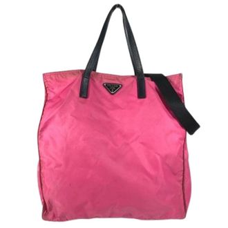 Prada Pre-owned Tote Bags, female, Pink, Size: ONE SIZE Pre-owned Vintage Tote Bag