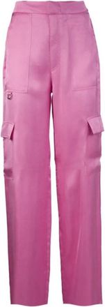 Chiara Ferragni Rechte Broek - Dames - Straight fit broeken - Roze - XS - Broeken