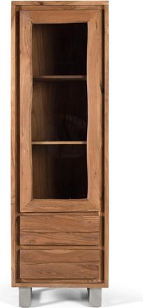 Giner&Colomer Vitrina fabricada en madera maciza de acacia con cristal