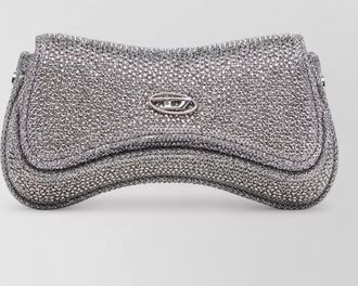 Diesel play xs crystal-embellished shoulder bag