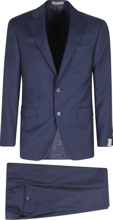 Corneliani Blue Slim-Fit Virgin Wool Twill Suit