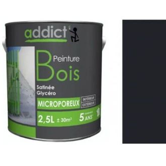 Addict Pintura Especial Para Madera, Gris Antracita, 2,5 Litros