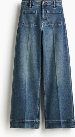 H&M Wide High Jeans - Blue
