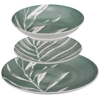 Secret de Gourmet Servizio da tavola da 18 pezzi green h vert - Sg secret de gourmet