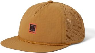 Brixton Journey Medium Profile Performance Snapback Cap - Unisex | braun