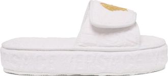 Versace Witte Medusa Head Platform Slippers - Dames - Sandalen - Wit - 43 EU - Schoenen
