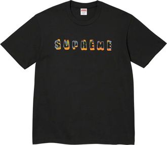 SUPREME logo T-shirt - Black