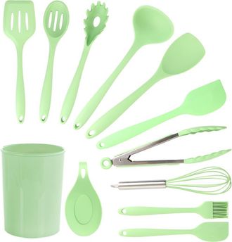 MegaChef Silicone Cooking Utensils, Set of 12 in Mint Green at Nordstrom