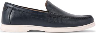 Kurt Geiger Mens Leather Remi Loafers - Navy - Size UK 10