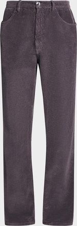Marni Men & apos;s Corduroy Flared Five-Pocket Pants