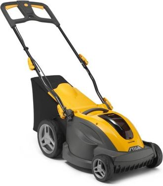 STIGA Sports Combi 340e Kit Cortac&eacute;sped Manual Bater&iacute;a Negro, Amarillo