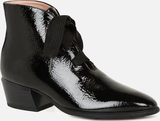 Hispanitas Womens Verona Womens Lace Up Ankle Boots - Black - Size: 7