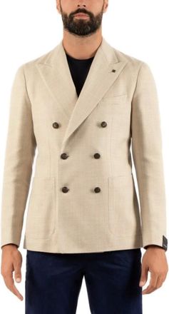 Tagliatore Jassen, Heren, Bruin, S, Katoen, Smc 20K Blazer