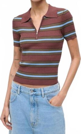 Staud Ren Top In Redondo Stripe