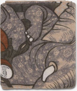 Hemisphere Rechteckiger Schal aus Strickstoff mit Fantasiemuster Nangknit