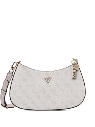 Guess Co logo-plaque cross body bag - women - Polyurethane - OS - Neutrals